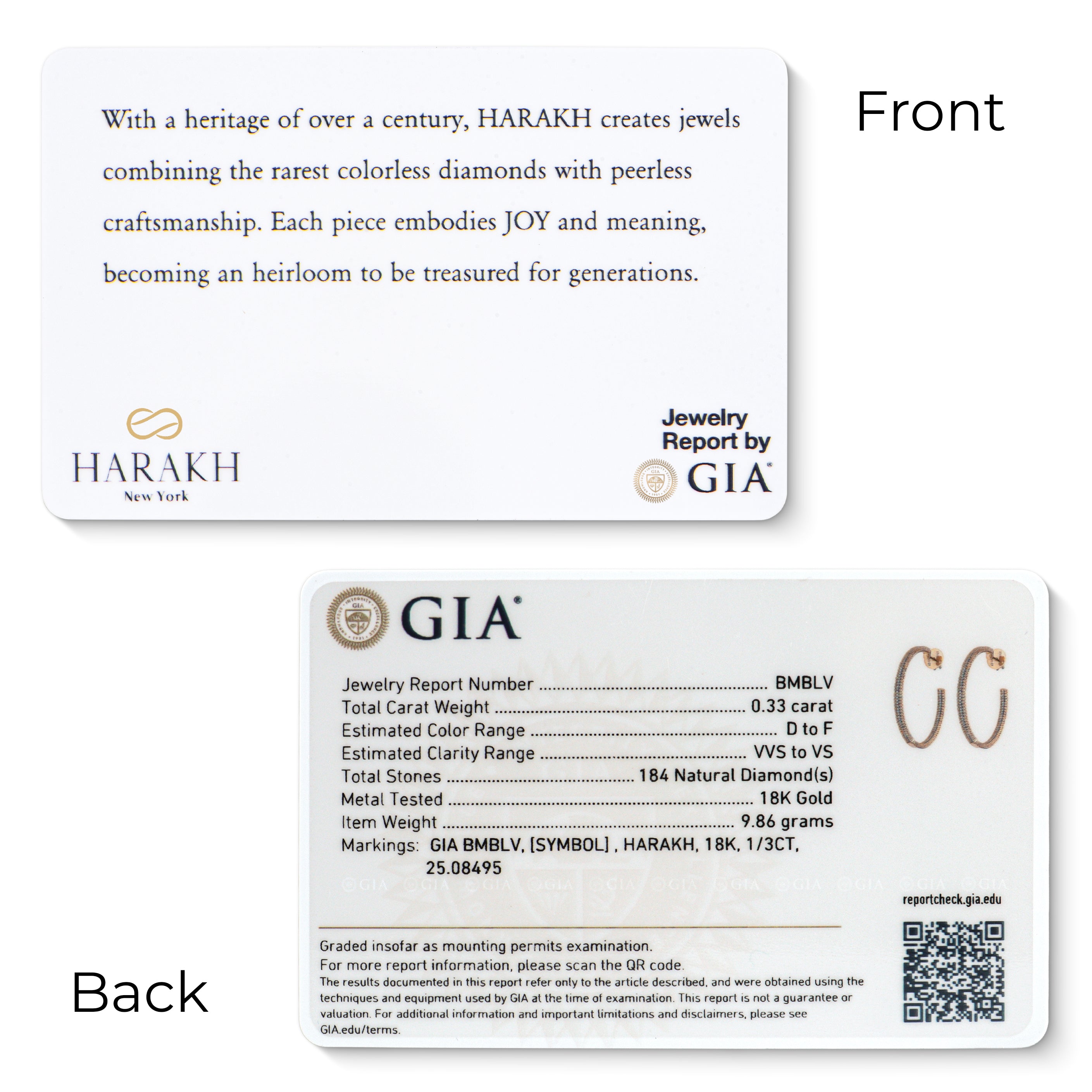HARAKH Sunlight Two-Way Hoop Earrings – Diamond Pave Edge | GIA Jewelry Report