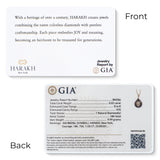 HARAKH Courage Colorless Diamond Drops of JOY – Clip-Lock Pendant I GIA Jewelry Report