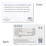 HARAKH Mandala Sculpture Colorless Diamonds Huggie Earrings | GIA Jewelry Report