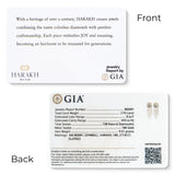 HARAKH Sunlight Aureole Dreamcatcher Colorless Diamond Earrings | GIA Jewelry Report