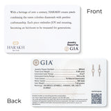 HARAKH Sunlight Colorless Diamond Intertwined Duo Link Earrings | GIA Jewelry Report