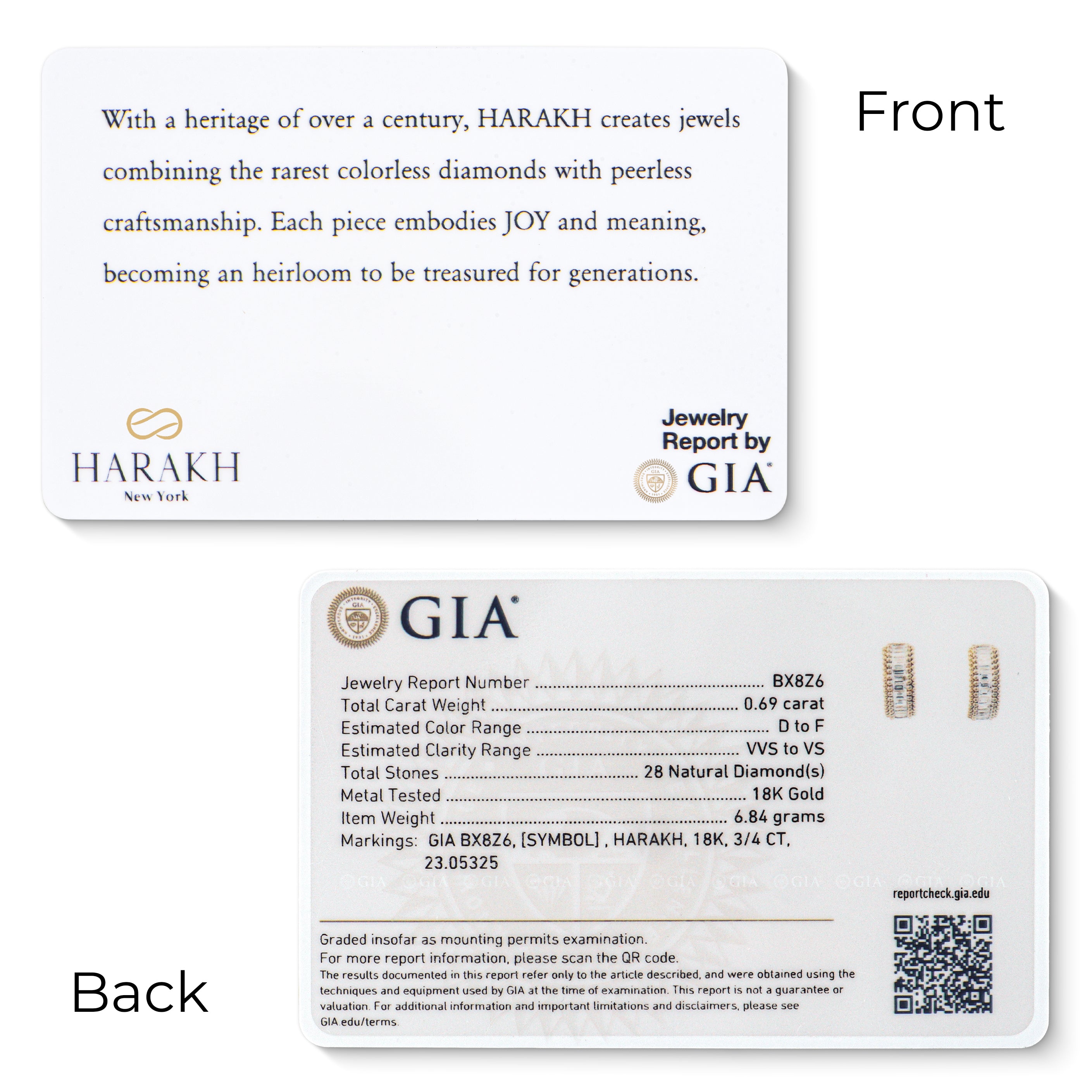 HARAKH Sunlight Semi-Rondell Colorless Diamond Classic Huggies | GIA Jewelry Report