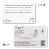 HARAKH Serenity – Colorless Diamond Drops of JOY Charm Pendant I GIA Jewelry Report