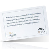 HARAKH Mandala Sculpture Colorless Diamonds Huggie Earrings | GIA Jewelry Report
