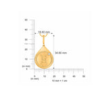 HARAKH 18 Karat Gold Colorless Diamond Balance Drops Of Joy Pendant Necklace