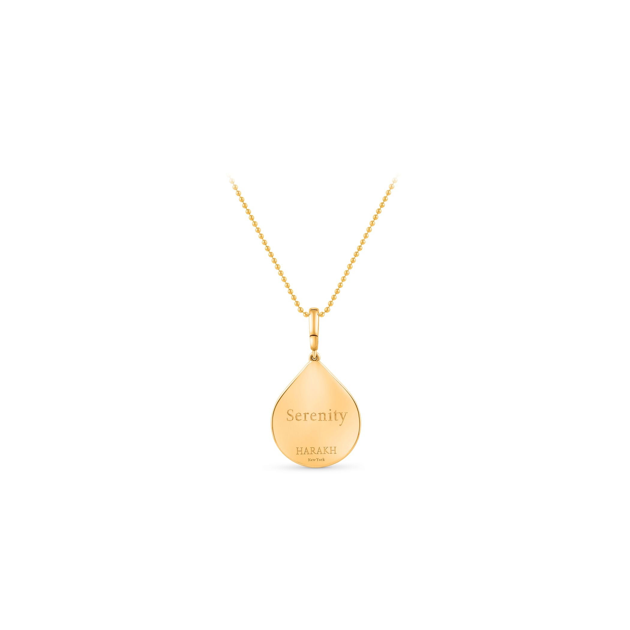 HARAKH 18 Karat Gold Colorless Diamond Drop Of Joy Serenity Pendant