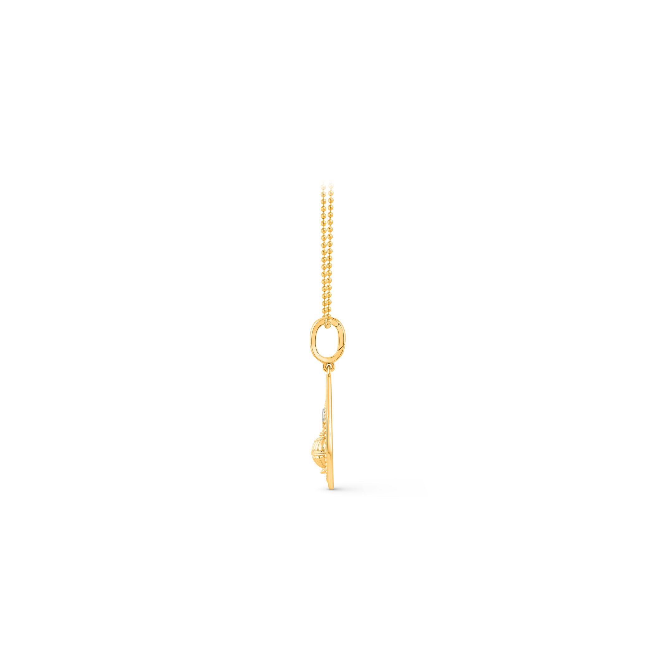 HARAKH 18 Karat Gold Colorless Diamond Drops Of Joy Prosperity Pendant Necklace