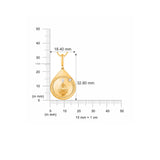 HARAKH 18 Karat Gold Colorless Diamond Drops Of Joy Prosperity Pendant Necklace