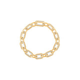 HARAKH 18 Karat Gold Colorless Diamond Paper Clip Bracelet