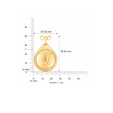HARAKH 18 Karat Gold Colorless Diamond Serendipity Drop Of Joy Pendant Necklace