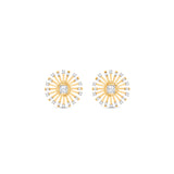 HARAKH 18 Karat Gold Colorless Diamond Stud Earrings