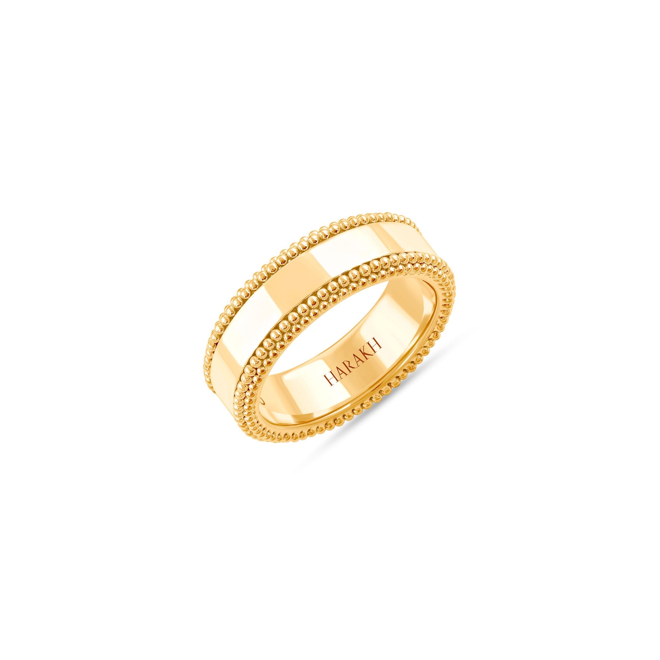 HARAKH 18 Karat Gold Sunlight Band Ring