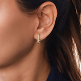 HARAKH 18 Karat Gold Sunlight Hoop Earrings