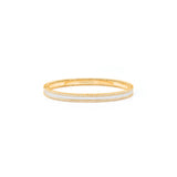 HARAKH 18 Karat Yellow Gold Baguette Colorless Diamond Sunlight Collection Bangle