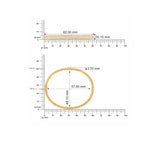 HARAKH 18 Karat Yellow Gold Baguette Colorless Diamond Sunlight Collection Bangle