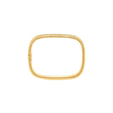 HARAKH 18 Kt Gold Colorless Diamond Contemporary Baguette Bangle