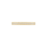 HARAKH 18 Kt Gold Colorless Diamond Contemporary Baguette Bangle