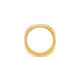 HARAKH 18 Kt Gold Colorless Diamond Contemporary Baguette Ring