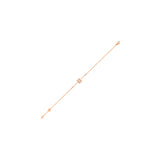 HARAKH 18Kt Rose Gold Natural Colorless Diamond Sunlight Rondell Bracelet