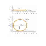 HARAKH 18Kt Yellow Gold Natural Colorless Diamond Sunlight Gold Bead And Baguette Eternity Bangle