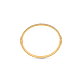 HARAKH 18KT Yellow Gold Colorless Diamond Sunlight Gold Bead Eternity Bangle