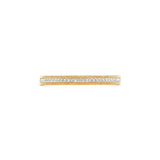 HARAKH 18KT Yellow Gold Colorless Diamond Sunlight Gold Bead Eternity Bangle