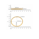 HARAKH 18KT Yellow Gold Colorless Diamond Sunlight Gold Bead Eternity Bangle