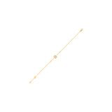 HARAKH 18Kt Yellow Gold Natural Colorless Diamond Sunlight Rondell Bracelet