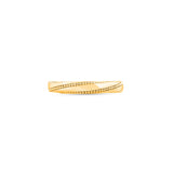 HARAKH 18Kt Yellow Gold Sunlight Twilight Spiral Gold Ring