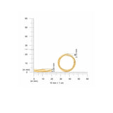 HARAKH 18Kt Yellow Gold Sunlight Twilight Spiral Gold Ring