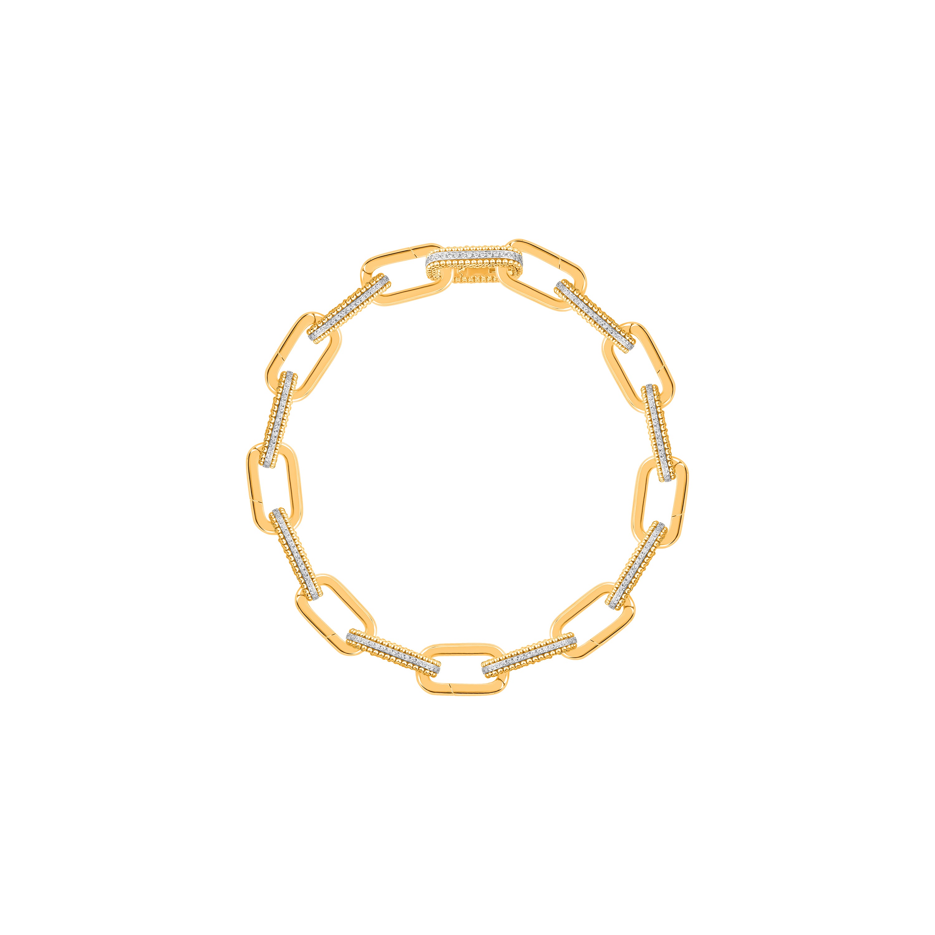 HARAKH Sunlight Intertwined Duo Clip-On Link Bracelet