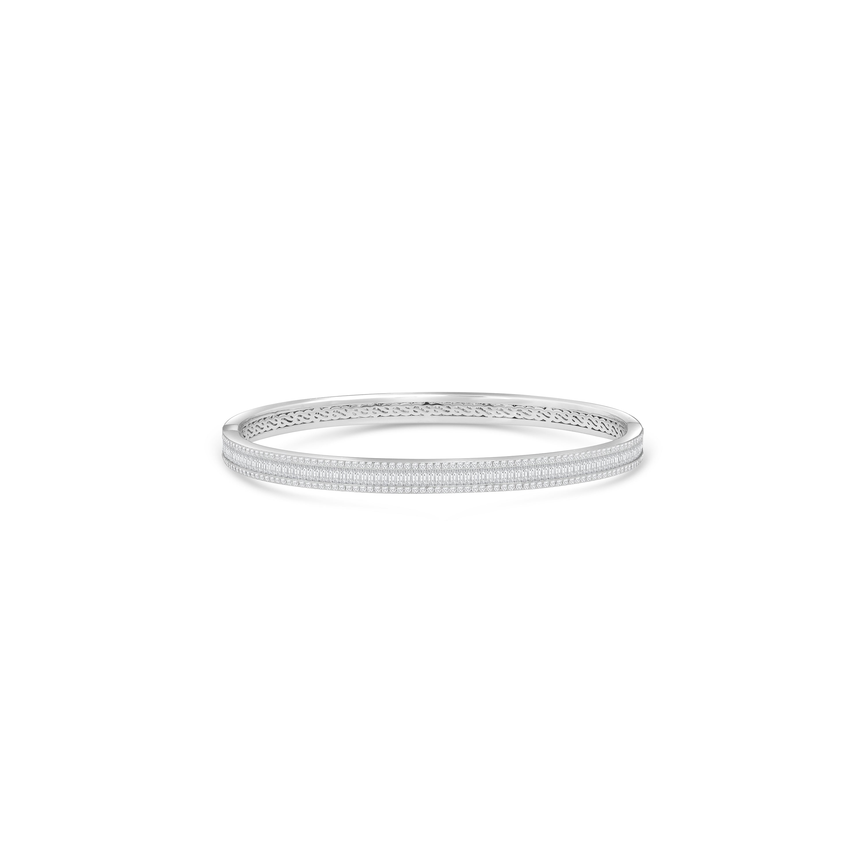 HARAKH Sunlight  Round & Baguette Diamonds Eternity Bangle