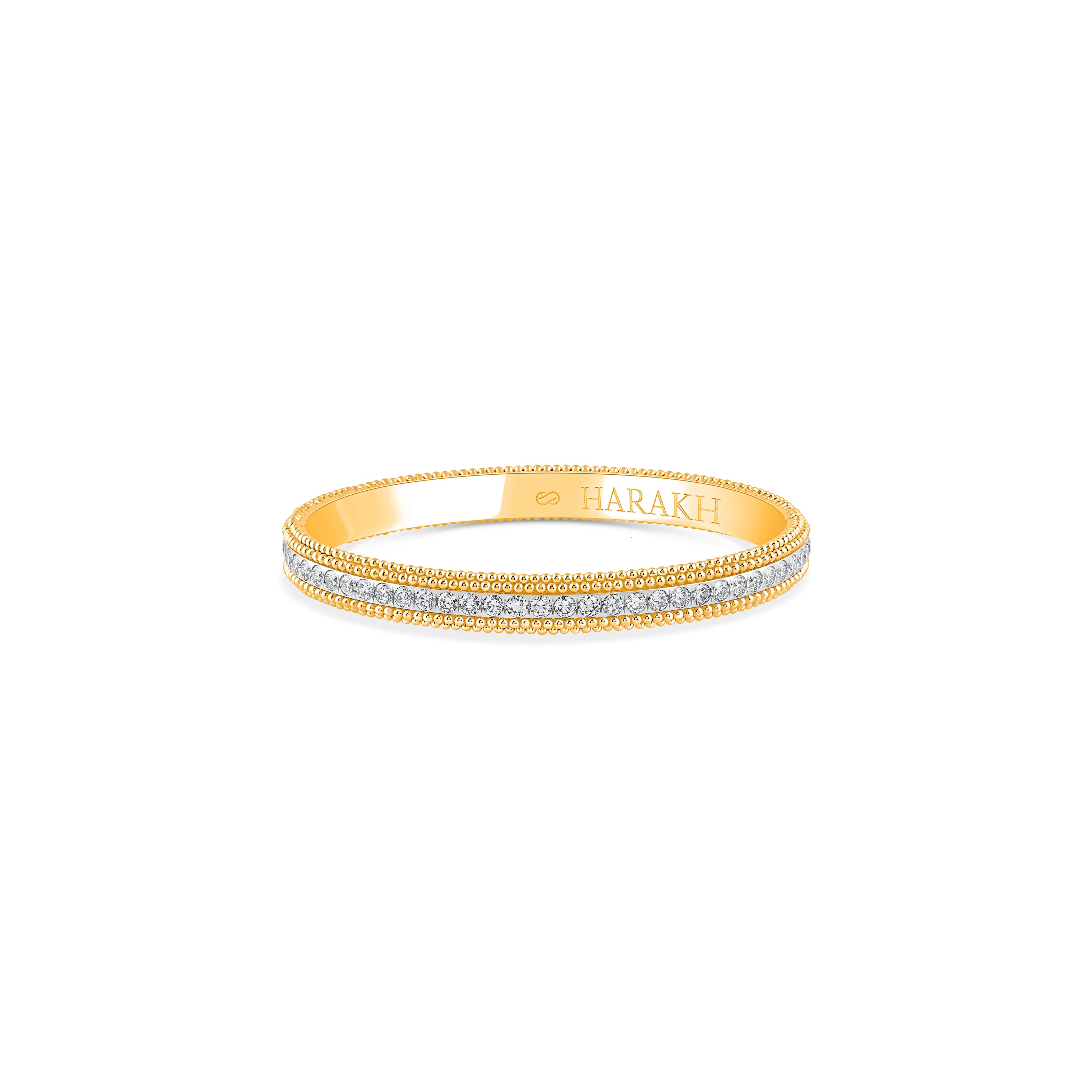 HARAKH Sunlight Rondell Round Diamond Eternity Bangle
