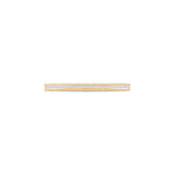 HARAKH 18 Karat Gold Baguette Colorless Diamond Half Eternity Sunlight Bangle