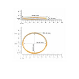 HARAKH 18 Karat Gold Colorless Baguette Diamond Sunlight Pota Bangle