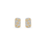 HARAKH Mandala Motif Colorless Diamond  Huggie Earrings | GIA Jewelry Report