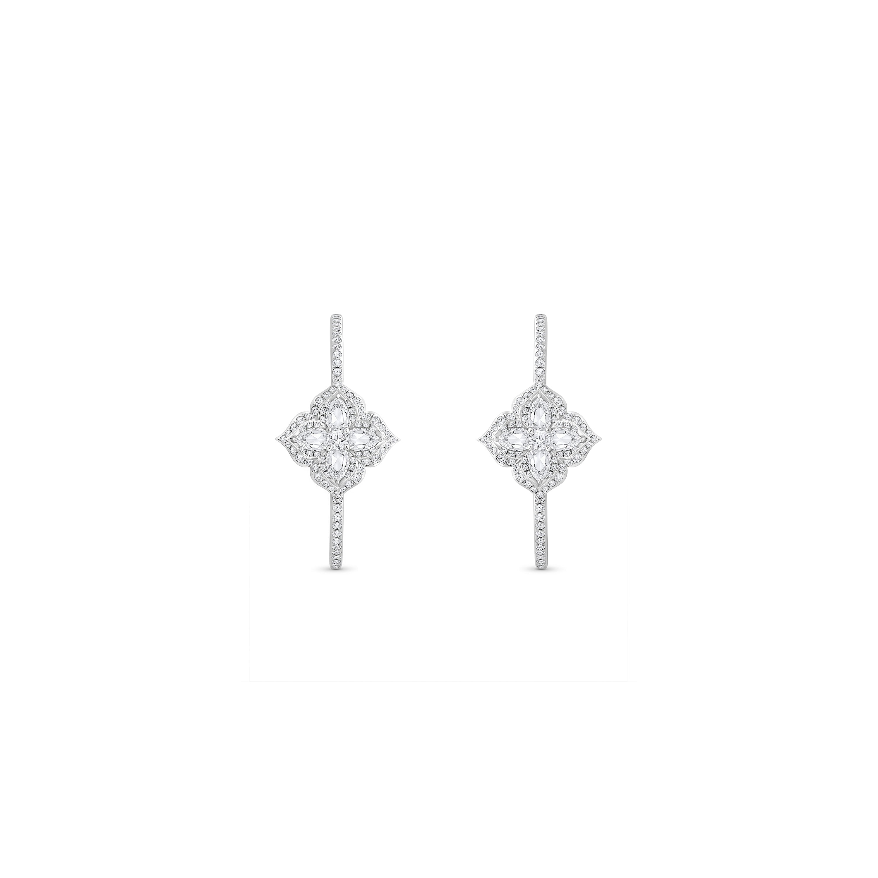 HARAKH Mandala Dome Motif Colorless Diamond Hoop Earrings | GIA Jewelry Report