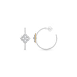 HARAKH Mandala Dome Motif Colorless Diamond Hoop Earrings | GIA Jewelry Report
