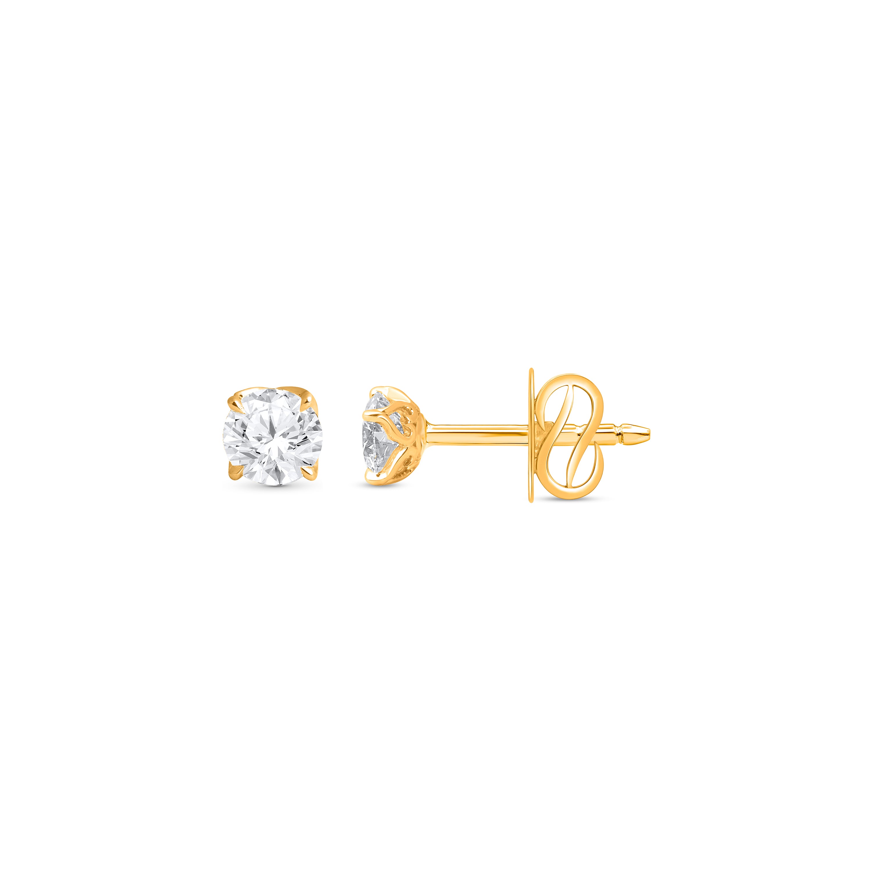 Infinity JOY Solitaire Stud | GIA Jewelry Report
