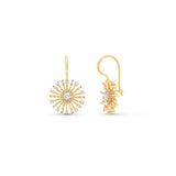 HARAKH Sunlight Sunbeam Diamond Wire Earrings