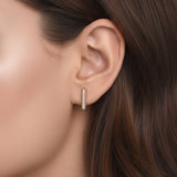 HARAKH Sunlight Mini Colorless Diamond Huggies