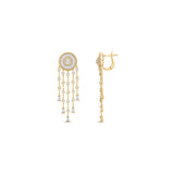 HARAKH 18 Karat Gold Colorless Dreamcatcher Sunlight Earrings