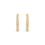 HARAKH 18 Karat Yellow Gold Twist sunlight Collection Hoop Earring