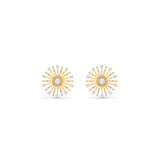 HARAKH 18 Karat Gold Colorless Diamond Sunlight Earrings