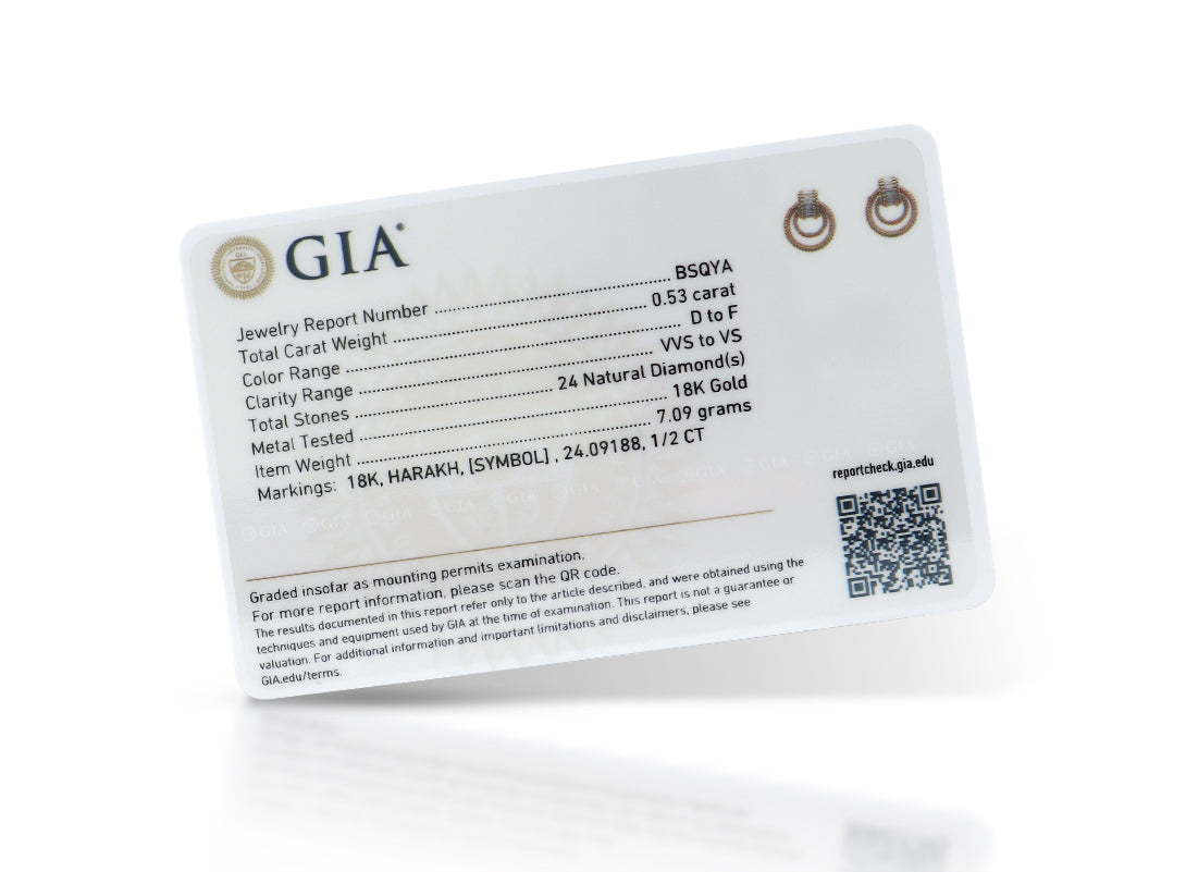 HARAKH Sunlight Rondelle Door-Knocker Diamond Earrings – GIA Jewelry Report