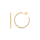 HARAKH Auric Sphere Colorless Diamond Hoop Earrings