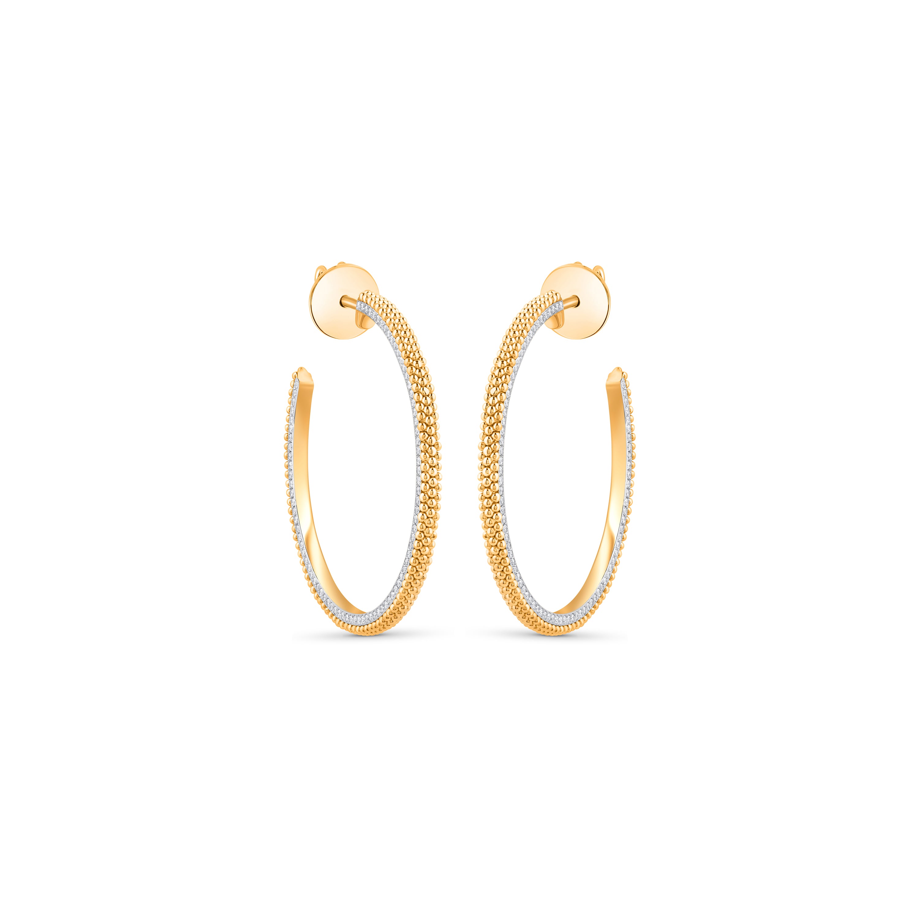 HARAKH Sunlight Two-Way Radiant Edge Hoop Earrings I GIA Jewelry Report