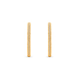 HARAKH Auric Sphere Colorless Diamond Hoop Earrings