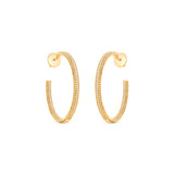 HARAKH Auric Sphere Colorless Diamond Hoop Earrings