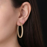 HARAKH Sunlight Two-Way Hoop Earrings – Diamond Pave Edge | GIA Jewelry Report
